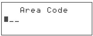 SANYO CLT-E23 - Setting the Area Code - 1