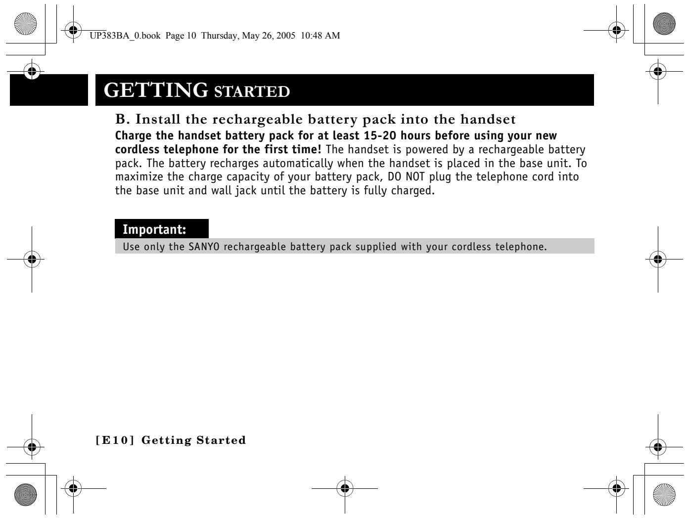 SANYO CLT-E30 - Notes: - 4