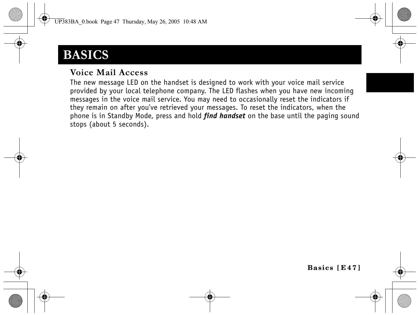 SANYO CLT-E33 - Dialing your Voice Mail Service - 5