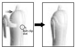 SANYO CLT-J30 - Belt clip installation - 2
