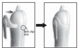 SANYO CLT-J40 - Belt clip installation - 2