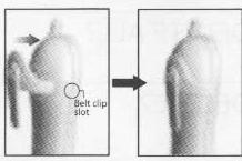 SANYO CLT-J70 - Belt clip installation - 2