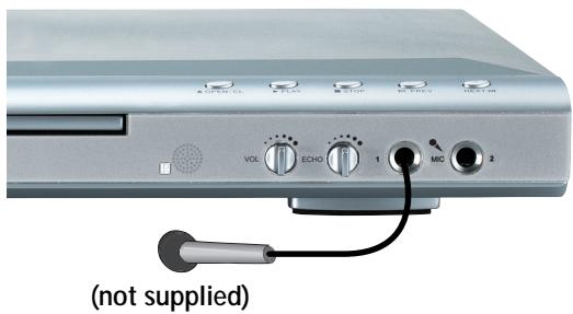 SANYO DVD-DX501 - Sing along with the music. Microphone set up (1-2 microphones required, not supplied) - 1