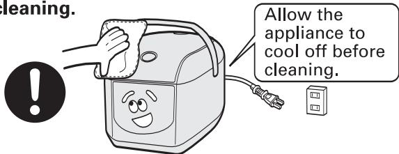 SANYO ECJ-D100S - - Allow the appliance to cool off prior to cleaning. Allow the - 1