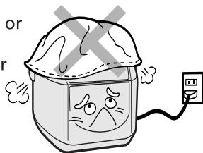SANYO ECJ-D100S - Do not place a cloth or towels over the appliance during operation. - 1