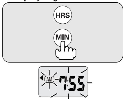 SANYO ECJ-D55S - HOW TO SET THE CLOCK - 2