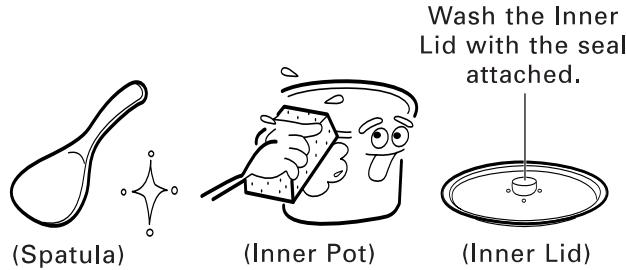 SANYO ECJ-D55S - INNER POT AND INNER LID - 1