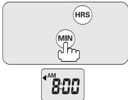 SANYO ECJ-E35S - Press HRS and MIN to set the correct time. - 1