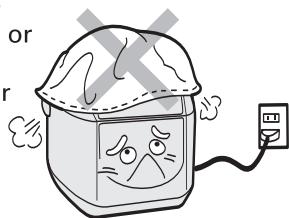 SANYO ECJ-E35S - Do not place a cloth or towels over the appliance during operation. - 1
