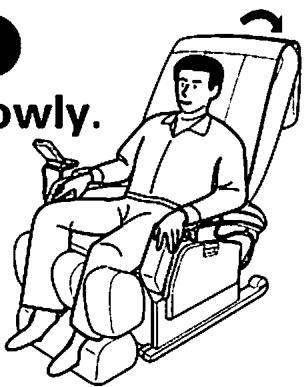 SANYO HEC-DR3000 - At first, do not attempt to select a strong method of massaging (until you are accustomed to massaging). - 1