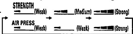 SANYO HEC-DR3000 - When adjusting the strength of massage - 1