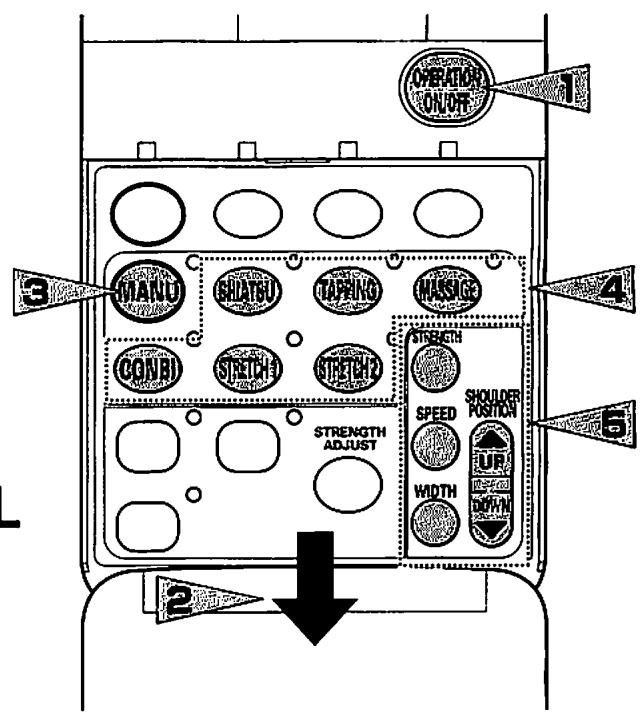 SANYO HEC-DR3000 - Press the MANU (MANUAL SELECT) button. - 1
