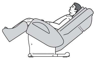 SANYO HEC-DR7750 - Press ZERO-G button to move the back rest, foot rest, and the seat to achieve the desired reclining position. - 2