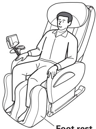 SANYO HEC-DR7750 - Sit on the center of massage chair. - 1