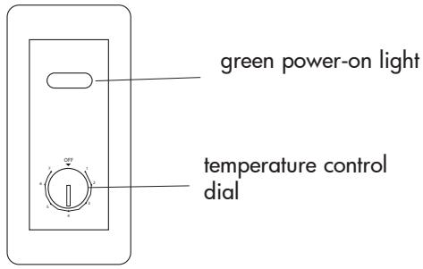 SANYO HF-710 - Adjustable temperature dial: (see fig. # 1) - 1