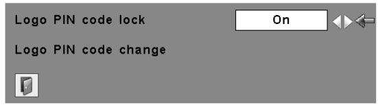 SANYO PLC-WTC500AL - Change the Logo PIN code - 3