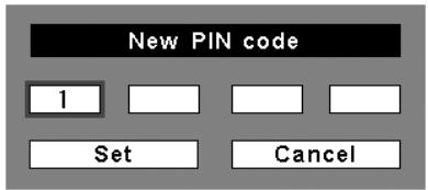 SANYO PLC-WTC500AL - Change the PIN code - 1