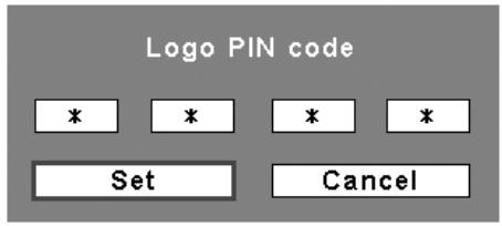 SANYO PLC-WTC500AL - Change the Logo PIN code - 1