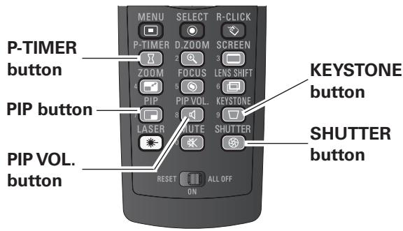 SANYO PLC-WTC500AL - P-TIMER button - 1