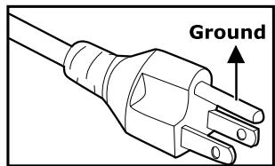 SANYO PLC-WXU10N - Notes on AC Power Cord - 1