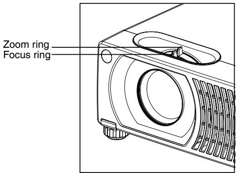 SANYO PLC-WXU10N - Adjusting the Projector Zoom and Focus - 1