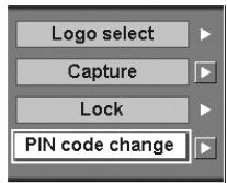 SANYO PLC-XF60 - PIN Code change Dialog Box - 1