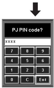 SANYO PLC-XF60 - CAUTION ON HANDLING PIN CODE - 4