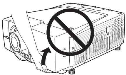 SANYO PLC-XF60 - Caution in Handling the Projector - 1