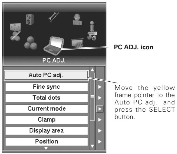 SANYO PLC-XF60 - To store adjustment parameters - 1