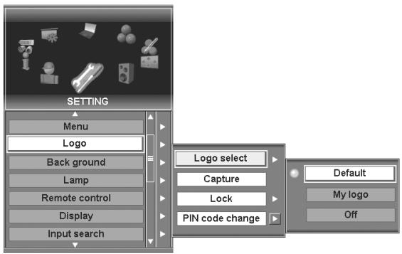 SANYO PLC-XF60 - Enter a Logo PIN code - 1