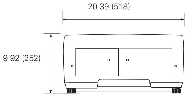 SANYO PLC-XF60 - Dimensions - 1