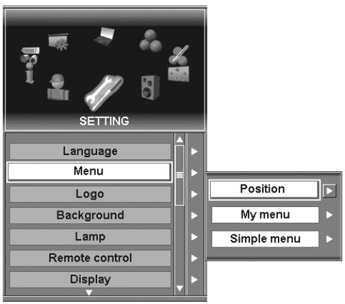 SANYO PLC-XF60 - Setting Menu (Language) - 2
