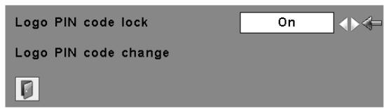 SANYO PLC-XT20/L - Change the Logo PIN code - 4
