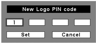 SANYO PLC-XT20/L - Change the Logo PIN code - 5