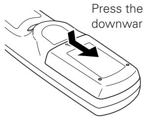 SANYO PLC-XT20/L - Remote Control Battery Installation - 1