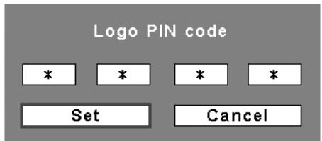 SANYO PLC-XT20/L - Change the Logo PIN code - 2