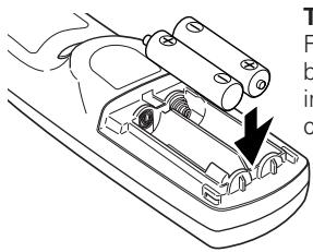 SANYO PLC-XT20/L - Remote Control Battery Installation - 2