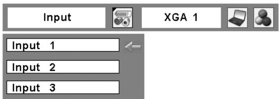 SANYO PLC-XT20/L - Input Menu - 1