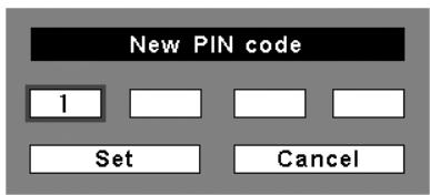 SANYO PLC-XT20/L - Change the PIN code - 1