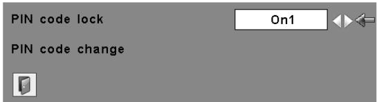SANYO PLC-XT20/L - Change the PIN code lock setting - 4