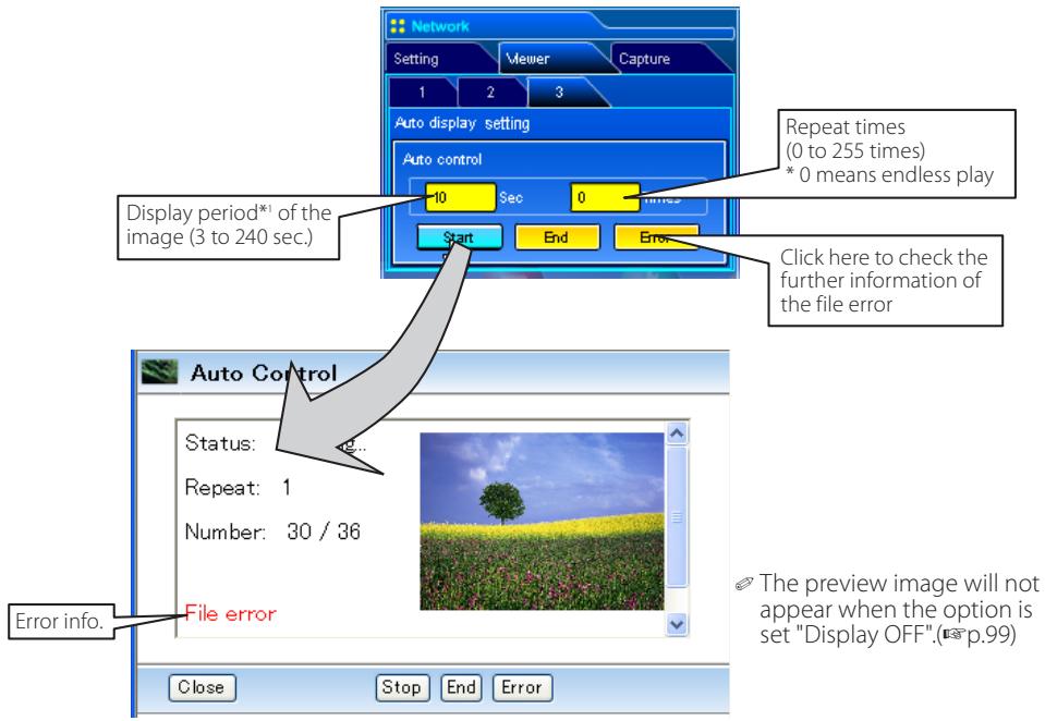 SANYO PLC-XT35 - Auto Display setting and control page [3] - 1