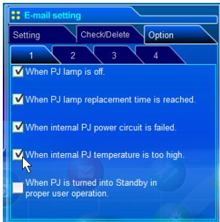 SANYO PLC-XT35 - Check box setting - 1