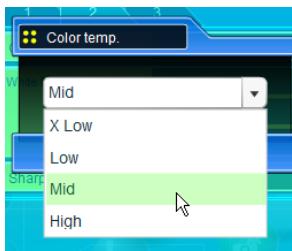 SANYO PLC-XT35 - Pull-down menu setting - 1