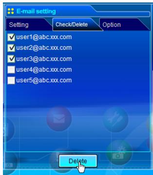 SANYO PLC-XT35 - Option selection for sending alert mail - 2