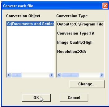 SANYO PLC-XT35 - When converting each file, select a preview image first and then click Convert each file. - 2
