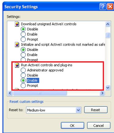 SANYO PLC-XT35 - ActiveX controls and plug-ins setting - 1