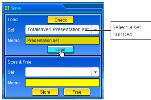 SANYO PLC-XT35 - Load a control set - 1