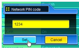 SANYO PLC-XT35 - Network PIN code setting - 1