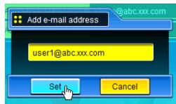 SANYO PLC-XT35 - Option selection for sending alert mail - 1