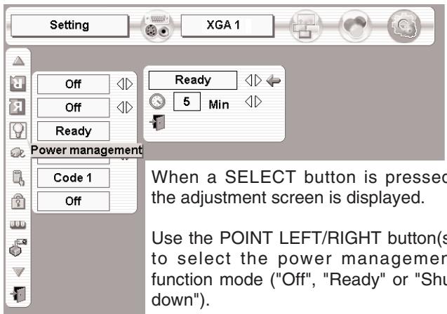 SANYO PLV-HD2000 - If "Off" is selected - 1